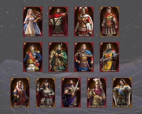 Evony Ground Generals frequently-used by players