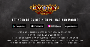 Evony King's Return Wins 2022 Best MMO Award-min