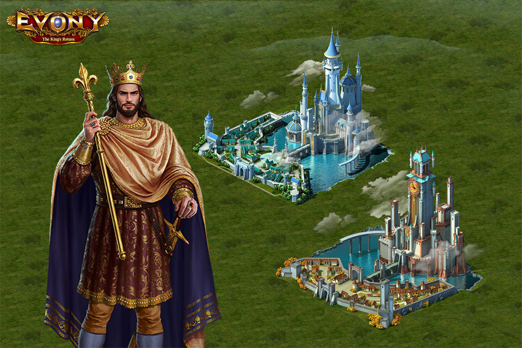 Evony Kings Party Castle Ancient Capital & General Clovis I
