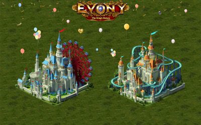 Evony Children's Day Castle Amusement City - Ferris Wheel & Roller Coaster