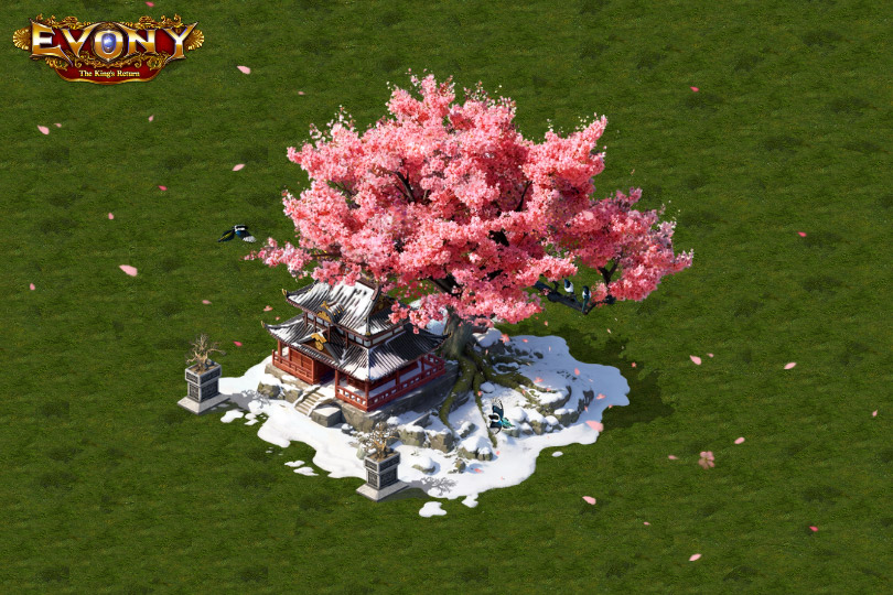 Ideal Land Ornament - Plum Blossom Courtyard