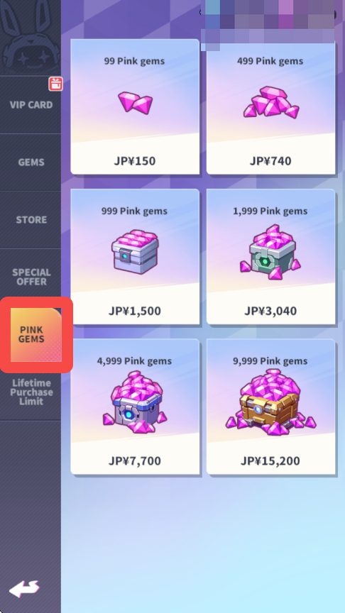 Purchase Pink Gems