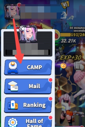 Enter CAMP in Run Goddess